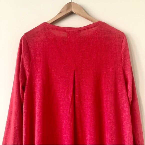 Women’s Philosophy Red Gauzy Three Quarter Sleeve Top Size Medium - Picture 6 of 7
